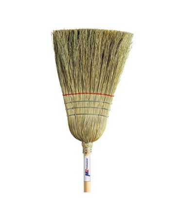 M2 Professional BC110 Corn Broom - HD Stiff 1 String 3 Wire Band w/Cane - BC110 -  - [unit price]