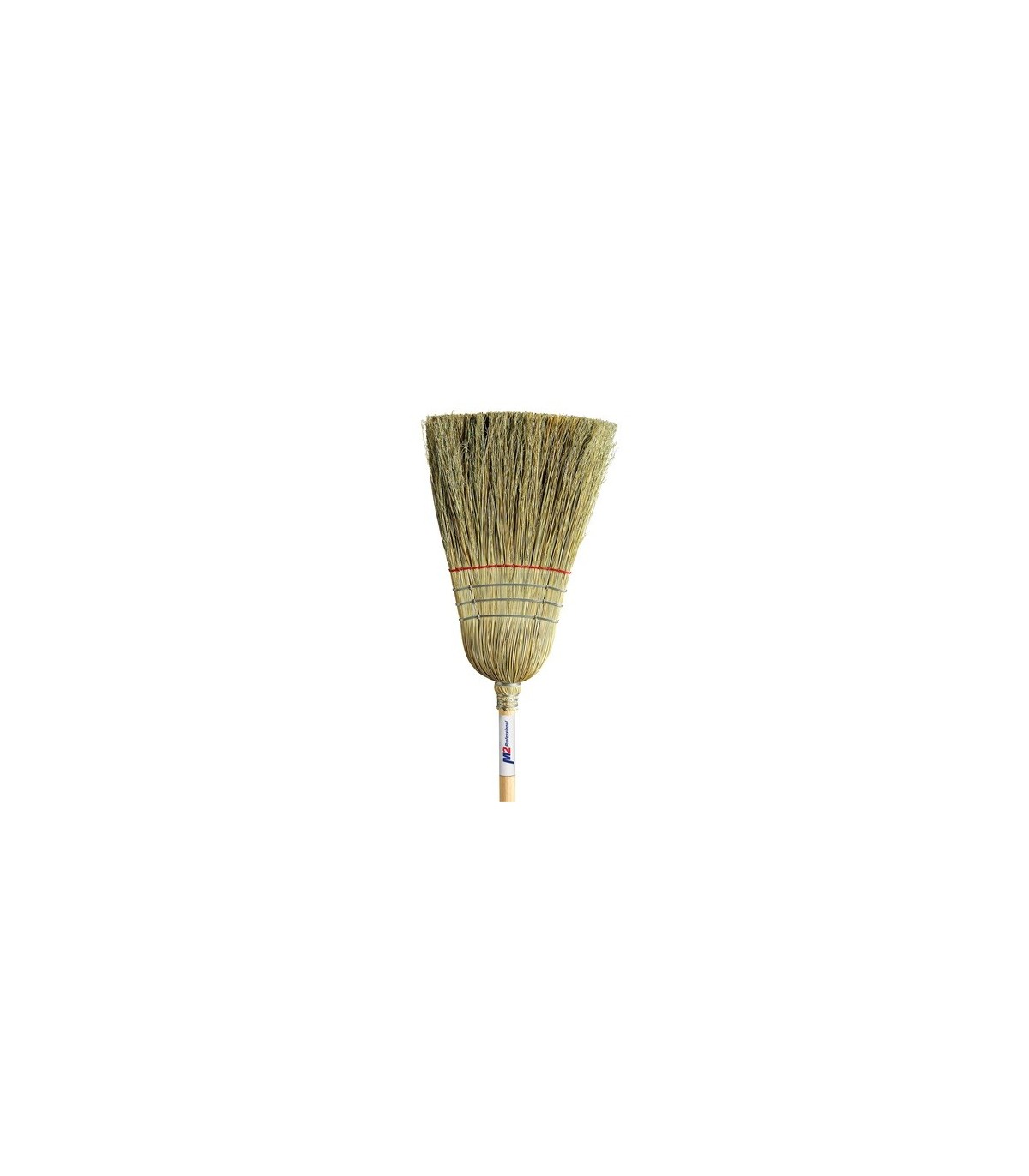 M2 Professional BC110 Corn Broom - HD Stiff 1 String 3 Wire Band w/Cane - BC110 -  - [unit price]