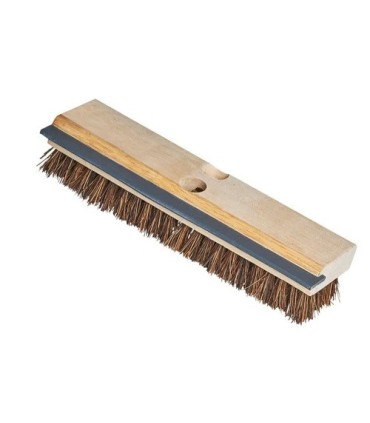 M2 Professional BD226BA Utility Deck Scrub Brush w/Squeegee Bassine Fibre - BD226BA -  - [unit price]