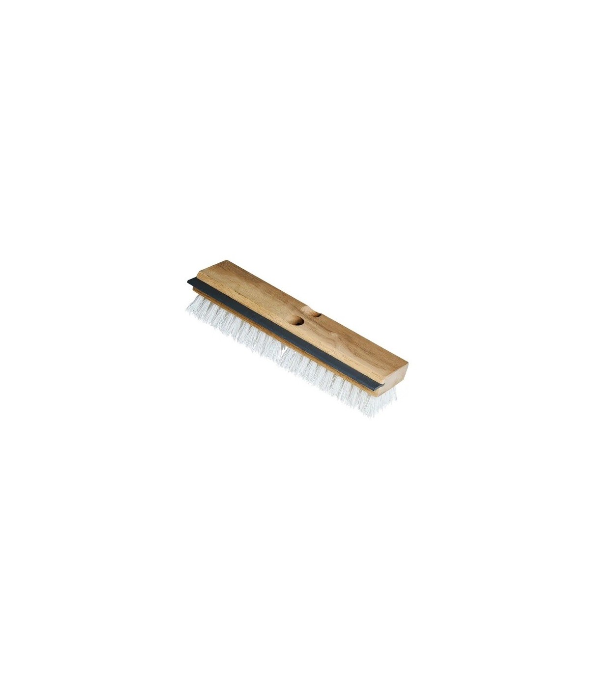 M2 Professional BD226PL Utility Deck Scrub Brush w/Squeegee White Poly Fibre - BD226PL -  - [unit price]
