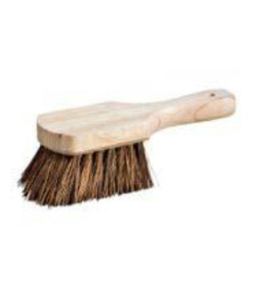 M2 Professional BRP210BFS Pot Brush - 9" Short Wood Handle - Bassine Fibre - BRP210BFS -  - [unit price]