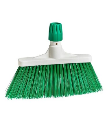 M2 Professional FPAB12CGN Upright Angle Broom 12" - Green - FPAB12CGN -  - [unit price]