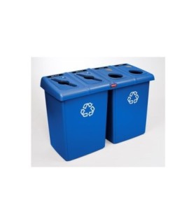 Rubbermaid FG1792372 SOP: Glutton - Recycling Station 4 Stream 92G - Blue [256R], Price Per EA - FG1792372 -  - [unit price]