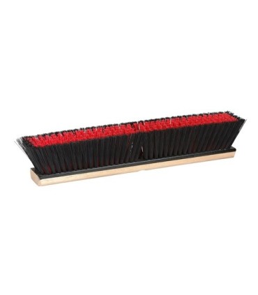 M2 Professional PBRB36 Push Broom - Black/Red Med/Coarse Synthetic - Wood 36" - PBRB36 -  - [unit price]