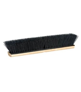 M2 Professional PBT18 Push Broom - Tampico Fiber All Purpose - Wood 18" - PBT18 -  - [unit price]