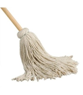 M2 Professional YM10 Cotton Yacht Mops 10oz w/48" Wooden Handle - YM10 -  - [unit price]
