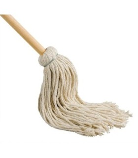 M2 Professional YM8 Cotton Yacht Mops 8oz w/48" Wooden Handle - YM8 -  - [unit price]