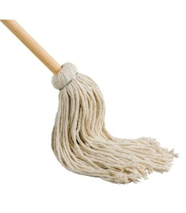 M2 Professional YM8 Cotton Yacht Mops 8oz w/48" Wooden Handle - YM8 -  - [unit price]