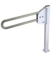 FROST 1055-500 Grab Bar Flip Up/Safety Rail - Stand Only - White