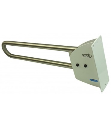 FROST 1055-S Grab Bar Flip Up/Safety Rail 30x11" - SST/White - 1055-S -  - [unit price]