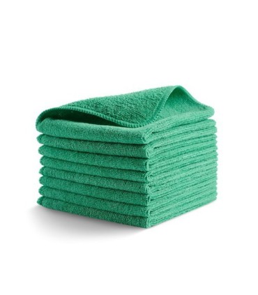 Rubbermaid FG1820578 Microfiber - HYGEN R-40 Cloth 12x12" - Green [24/pk], Price Per PK - FG1820578 -  - [unit price]