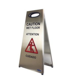FROST 1119 Floor Sign - "Caution Wet Floor"(Eng/Fre/Span)24" -SST - 1119 -  - [unit price]