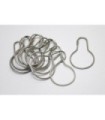 FROST 1144-501L Shower - Curtain Hooks Large (12/pk) - SST