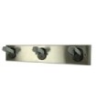 FROST 1150-3-SS Coat Hook Strip (Safety-3 Hooks-SST) - SST