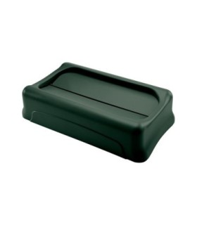 Rubbermaid FG1829400 SOP: Slim Jim - Swing Lid - Green [2673], Price Per EA - FG1829400 -  - [unit price]