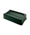 Rubbermaid FG1829400 SOP: Slim Jim - Swing Lid - Green [2673], Price Per EA