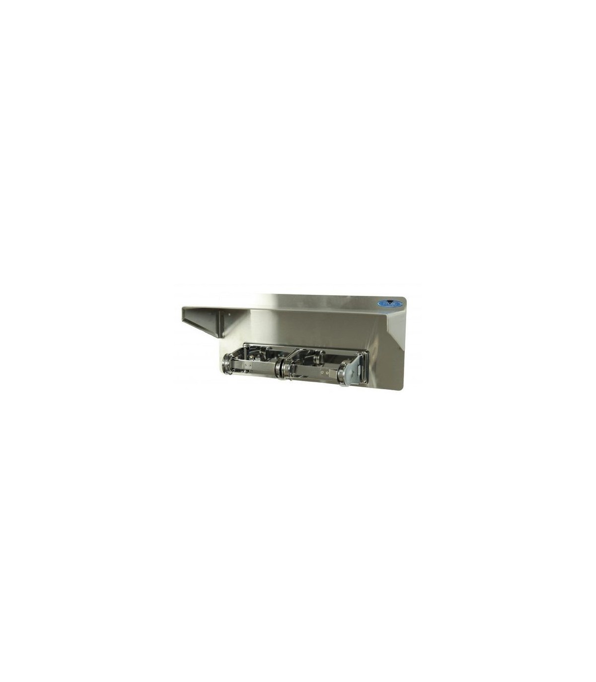 FROST 158-10 Toilet Tissue Roll Double Dispenser w/Shelf - SST - 158-10 -  - [unit price]