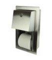 FROST 165-R Toilet Tissue Dispenser - Recessed Double Roll - SST