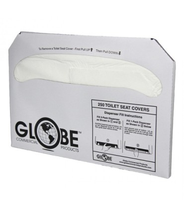 FROST 1992500 Toilet Seat Cover - Refill 1/2 Fold [250/pk/10pk/cs] - 1992500 -  - [unit price]