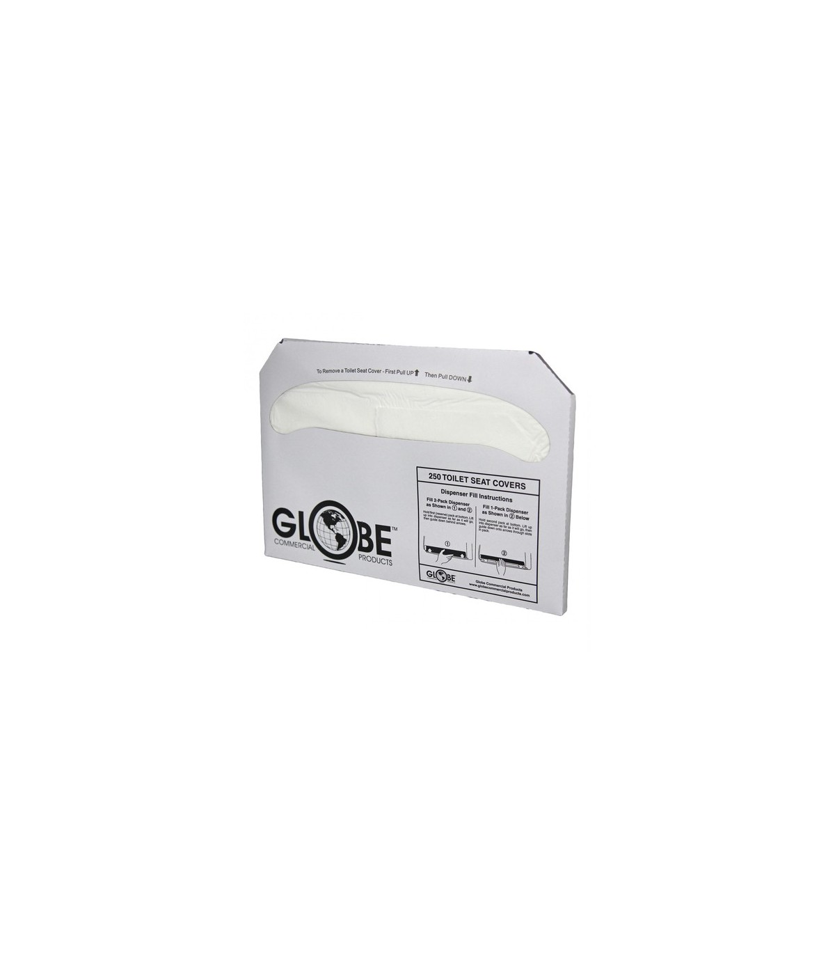 FROST 1992500 Toilet Seat Cover - Refill 1/2 Fold [250/pk/10pk/cs] - 1992500 -  - [unit price]