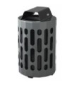 FROST 2020-BLACK Waste Receptacle - Outdoor Stingray 42G - Grey/Black