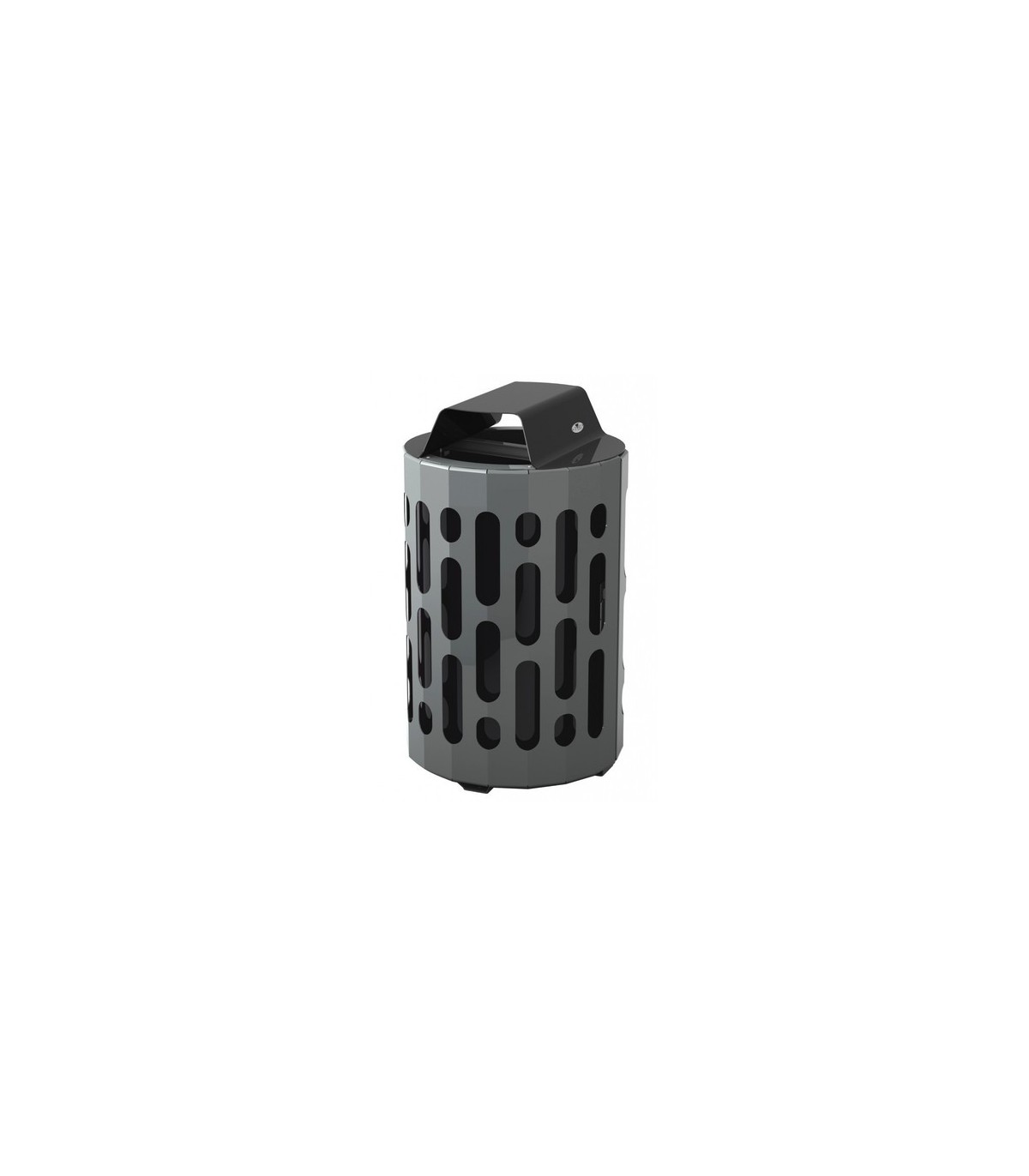 FROST 2020-BLACK Waste Receptacle - Outdoor Stingray 42G - Grey/Black - 2020-BLACK -  - [unit price]