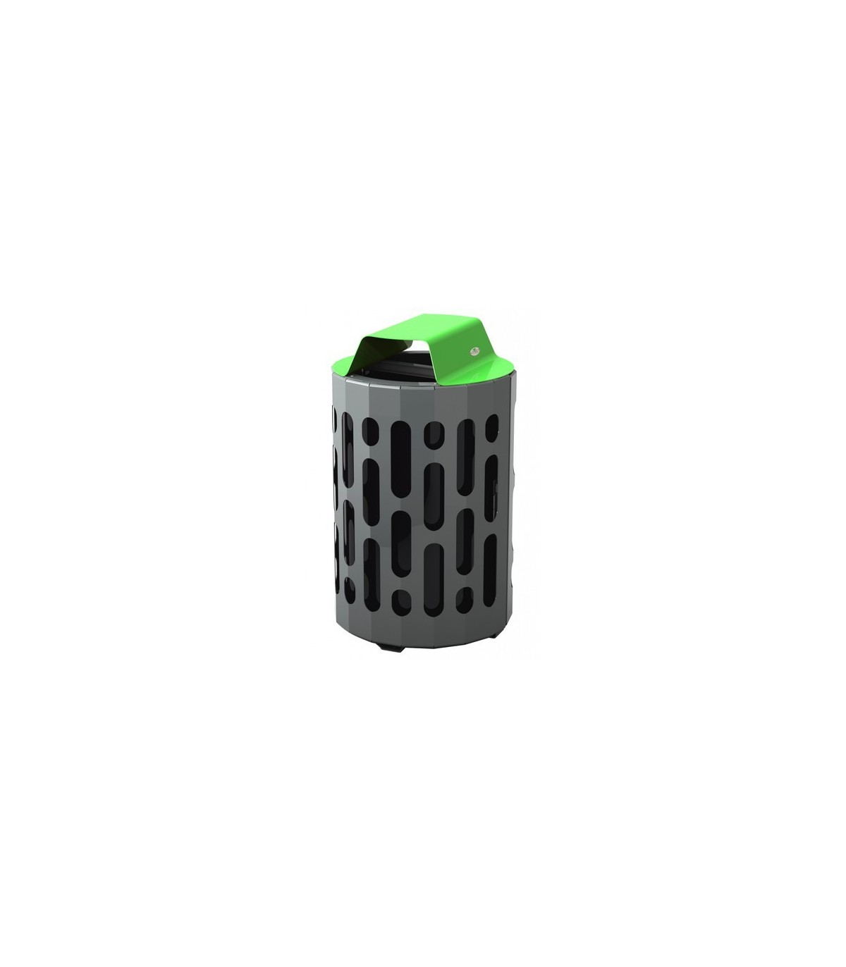 FROST 2020-GREEN SALE: Waste Receptacle - Outdoor Stingray 42G - Grey/Green - 2020-GREEN -  - [unit price]