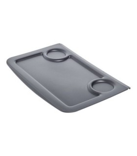 Rubbermaid FG1837785 OBS: HK Cart - Lid Fits Over Bag Area For HK Carts - Black, Price Per EA - FG1837785 -  - [unit price]