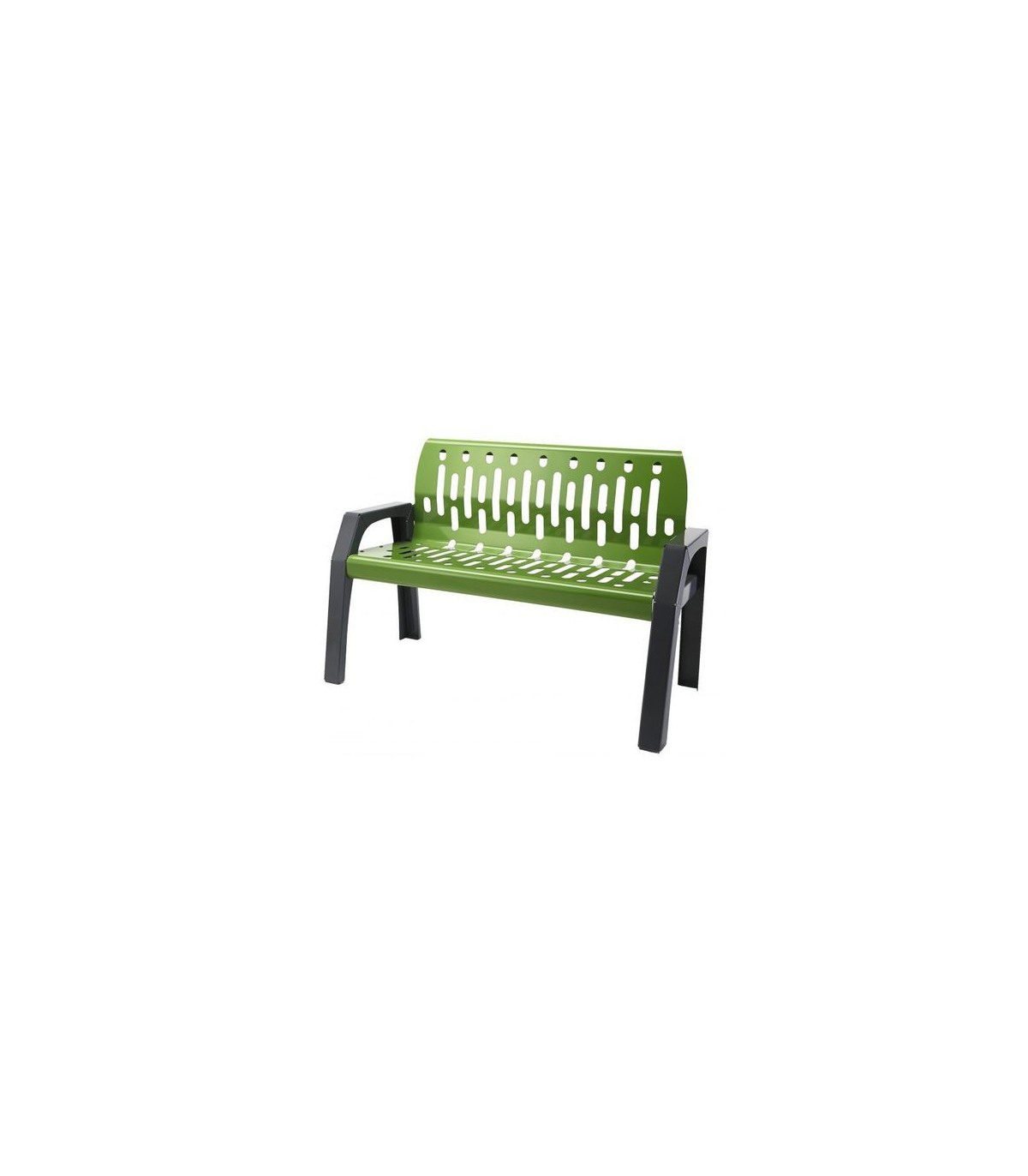 FROST 2040-GREEN Bench - Steel Stream 4' - Grey/Green - 2040-GREEN -  - [unit price]