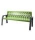 FROST 2060-GREEN Bench - Steel Stream 6' - Grey/Green - 2060-GREEN -  - [unit price]