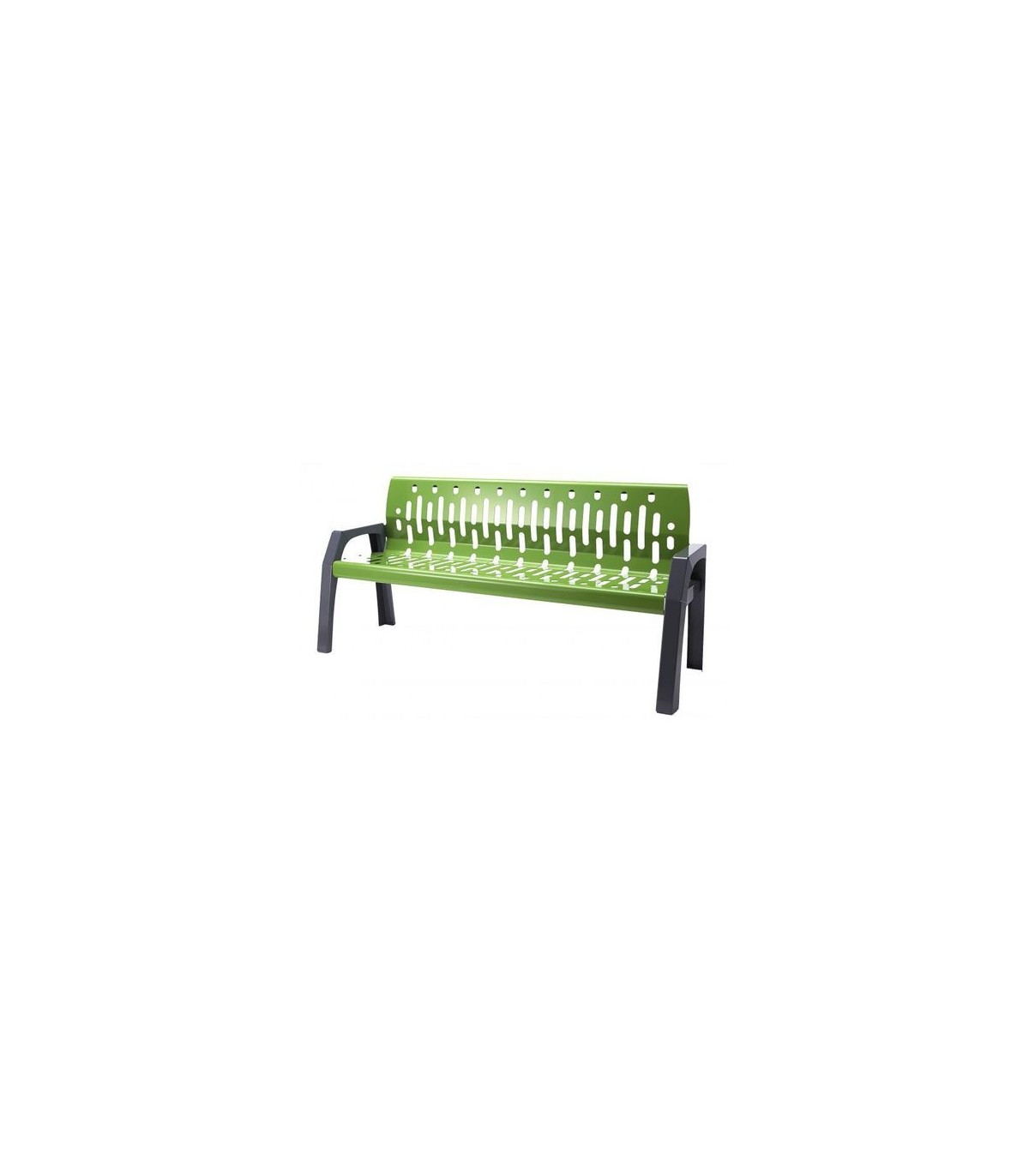 FROST 2060-GREEN Bench - Steel Stream 6' - Grey/Green - 2060-GREEN -  - [unit price]