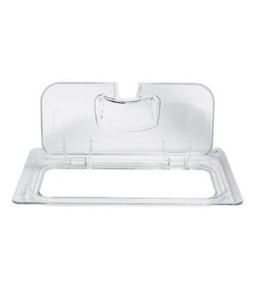 Rubbermaid FG1842435 Final Sale: Flip Lid Notched 1/3 Size Cold Pan - Clear, Price Per EA - FG1842435 -  - [unit price]