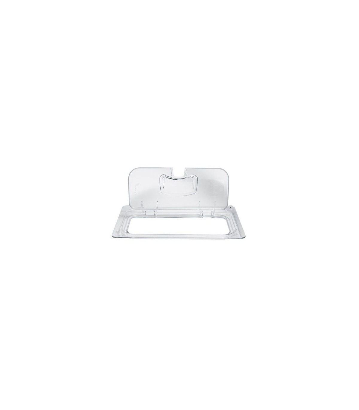 Rubbermaid FG1842435 Final Sale: Flip Lid Notched 1/3 Size Cold Pan - Clear, Price Per EA - FG1842435 -  - [unit price]