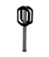 FROST 2070-BLACK Bike Rack - 2 Bike Stop - Grey/Black - 2070-BLACK -  - [unit price]