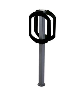 FROST 2070-BLACK Bike Rack - 2 Bike Stop - Grey/Black - 2070-BLACK -  - [unit price]