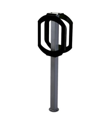 FROST 2070-BLACK Bike Rack - 2 Bike Stop - Grey/Black - 2070-BLACK -  - [unit price]