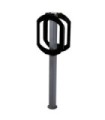 FROST 2070-BLACK Bike Rack - 2 Bike Stop - Grey/Black