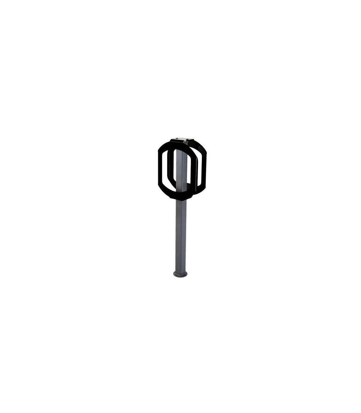 FROST 2070-BLACK Bike Rack - 2 Bike Stop - Grey/Black - 2070-BLACK -  - [unit price]