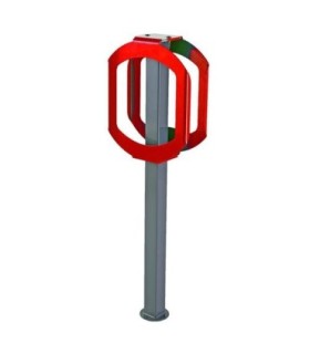 FROST 2070-RED Bike Rack - 2 Bike Stop - Grey/Red - 2070-RED -  - [unit price]