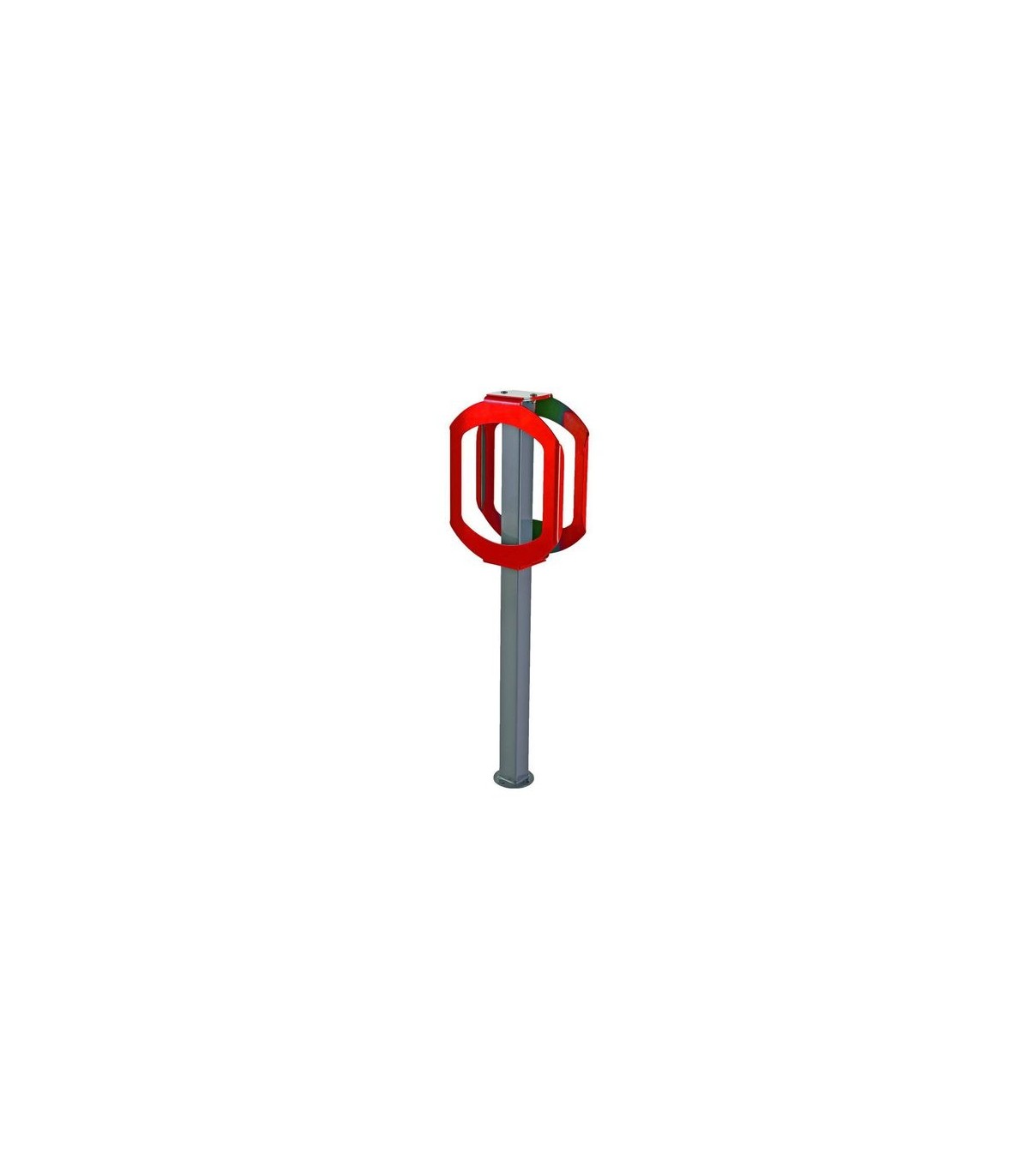 FROST 2070-RED Bike Rack - 2 Bike Stop - Grey/Red - 2070-RED -  - [unit price]