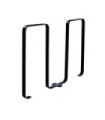 FROST 2080-BLACK Bike Rack - Linquini 5 Bike Stop - Black
