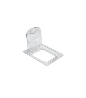 Rubbermaid FG1842436 Final Sale: Flip Lid Solid 1/6 Size Cold Pan - Clear, Price Per EA - FG1842436 -  - [unit price]