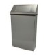 FROST 304-NLS Waste Receptacle 17G - Wall - Jumbo 21x8x38" - SST - 304-NLS -  - [unit price]