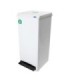 FROST 305 Waste Receptacle 25G - Step On w/Plastic Liner - White - 305 -  - [unit price]