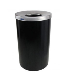 FROST 310-B Waste Container 33G - Round Lobby 18x30" - Black/SST - 310-B -  - [unit price]