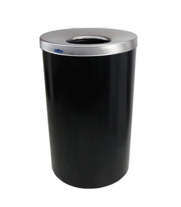 FROST 310-B Waste Container 33G - Round Lobby 18x30" - Black/SST - 310-B -  - [unit price]