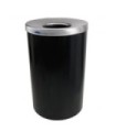 FROST 310-B Waste Container 33G - Round Lobby 18x30" - Black/SST