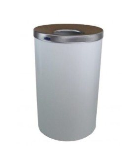 FROST 310-W Waste Container 33G - Round Lobby 18x30" - White/SST - 310-W -  - [unit price]