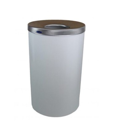 FROST 310-W Waste Container 33G - Round Lobby 18x30" - White/SST - 310-W -  - [unit price]