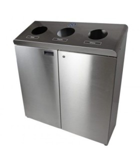 FROST 316S Waste Container - Recycle Station 3 Stream 17G(x3)-SST - 316S -  - [unit price]